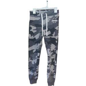 Justice Girls Camo Sweat Pants Joggers With Draw Strings Sz M 10